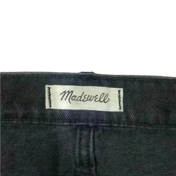 Madewell Rigid Denim A-Line Mini Skirt in Lunar‎ Wash: Cutout Edition Size 29 - Picture 6 of 8